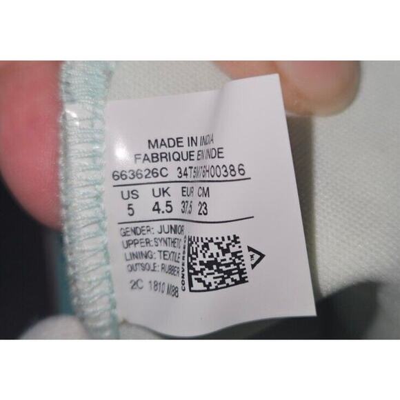 Converse Chuck Taylor All Star Hi 663626C Teal blue Glitter Shoes size 5 - Picture 10 of 12